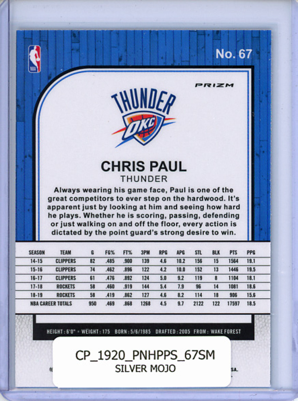 Chris Paul 2019-20 Hoops Premium Stock #67 Silver Mojo