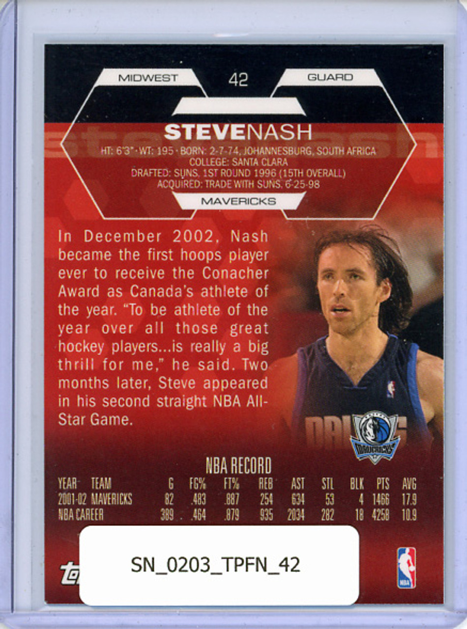 Steve Nash 2002-03 Finest #42