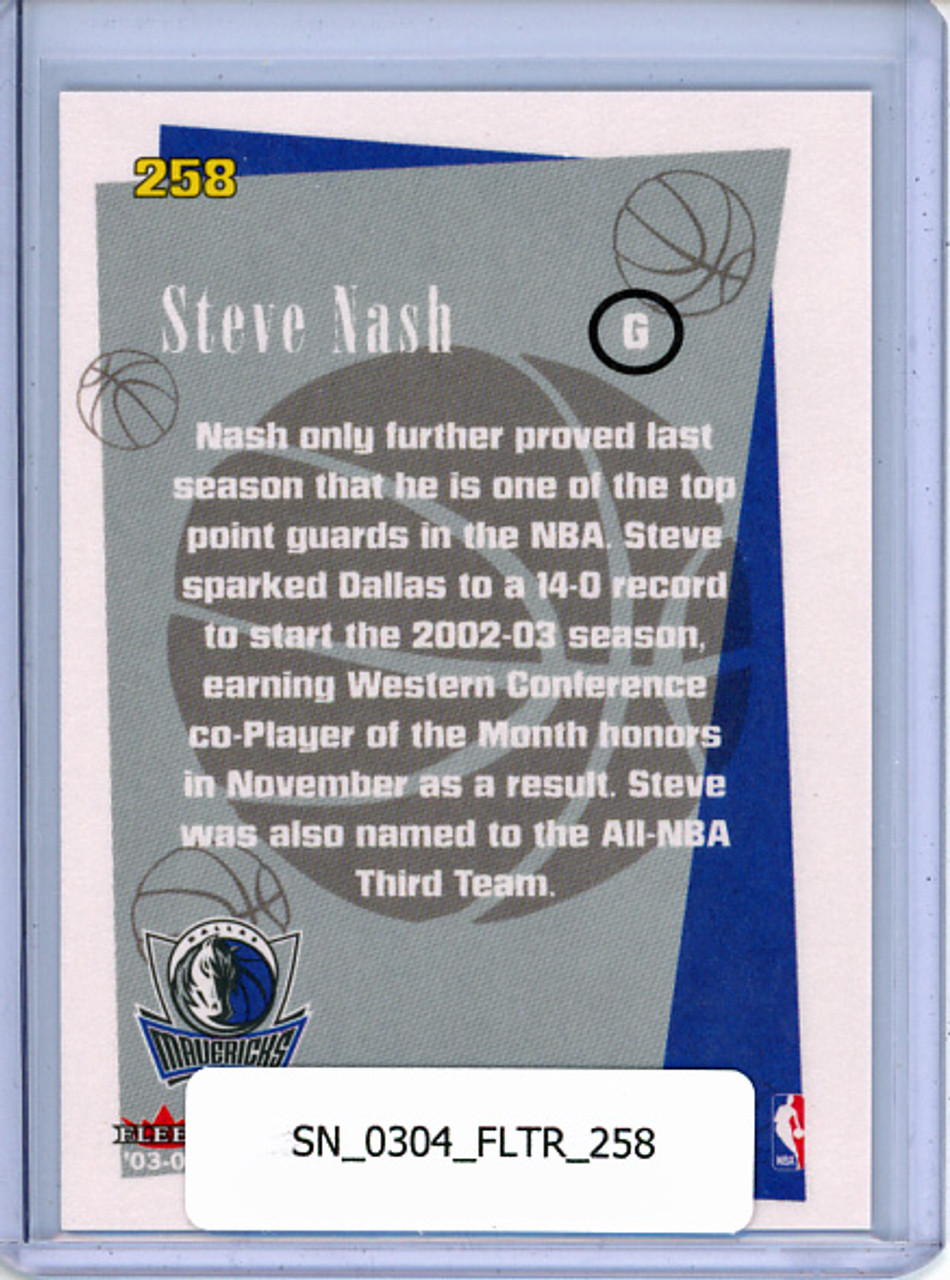 Steve Nash 2003-04 Tradition #258 Banner Season