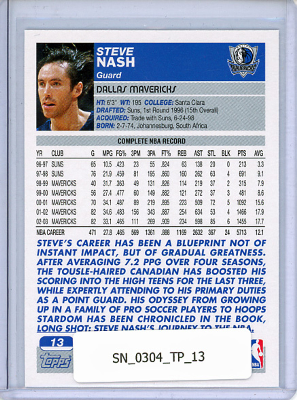 Steve Nash 2003-04 Topps #13