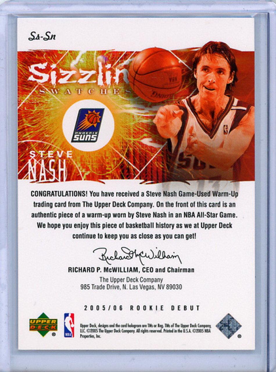 Steve Nash 2005-06 Rookie Debut, Sizzling Swatches #SS-SN (1)