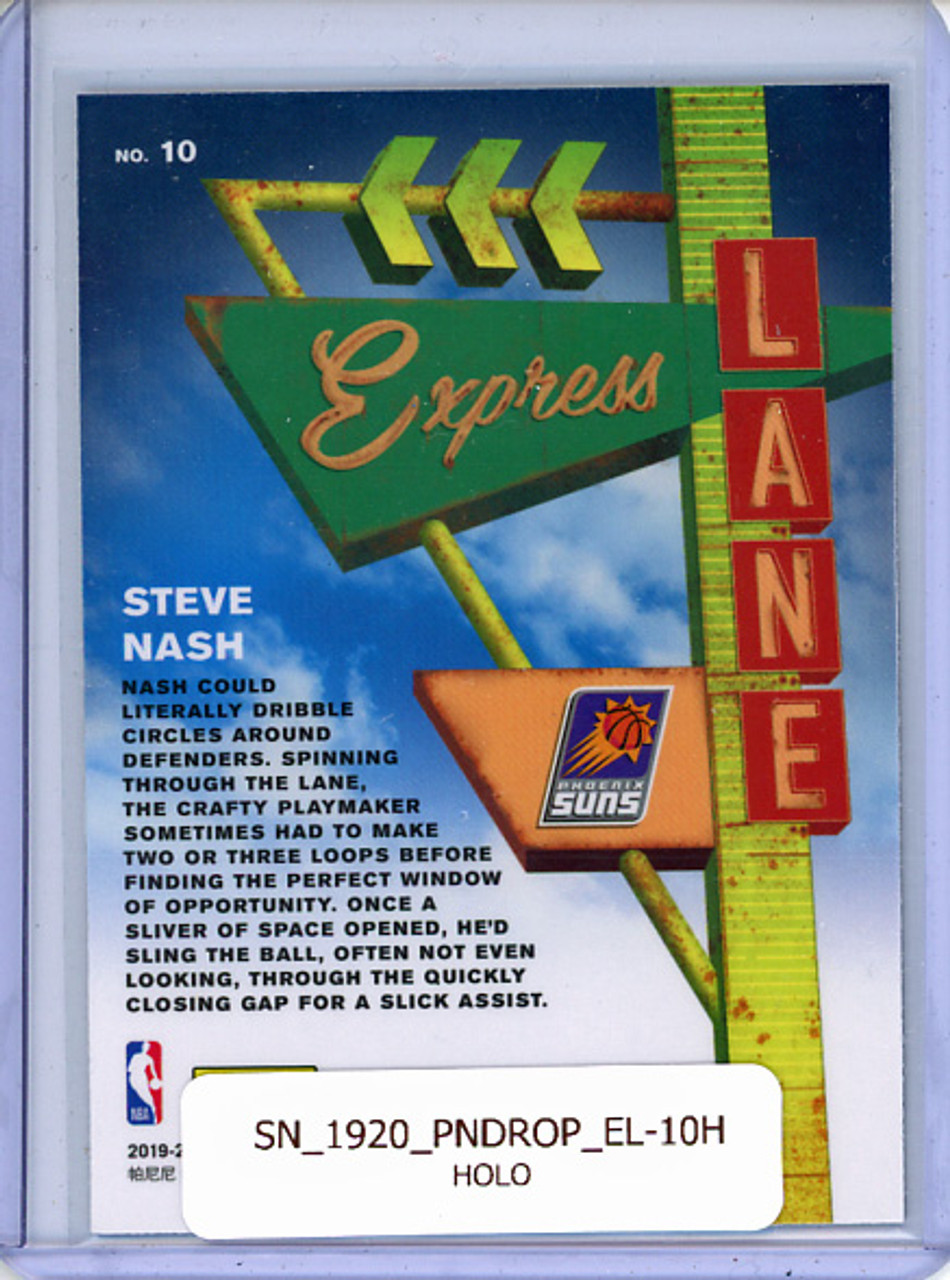 Steve Nash 2019-20 Donruss Optic, Express Lane #10 Holo