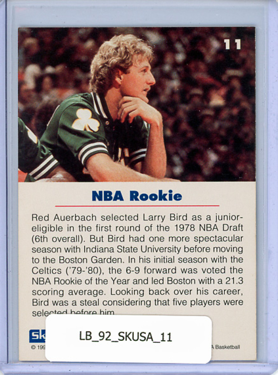 Larry Bird 1992 Skybox USA #11 NBA Rookie