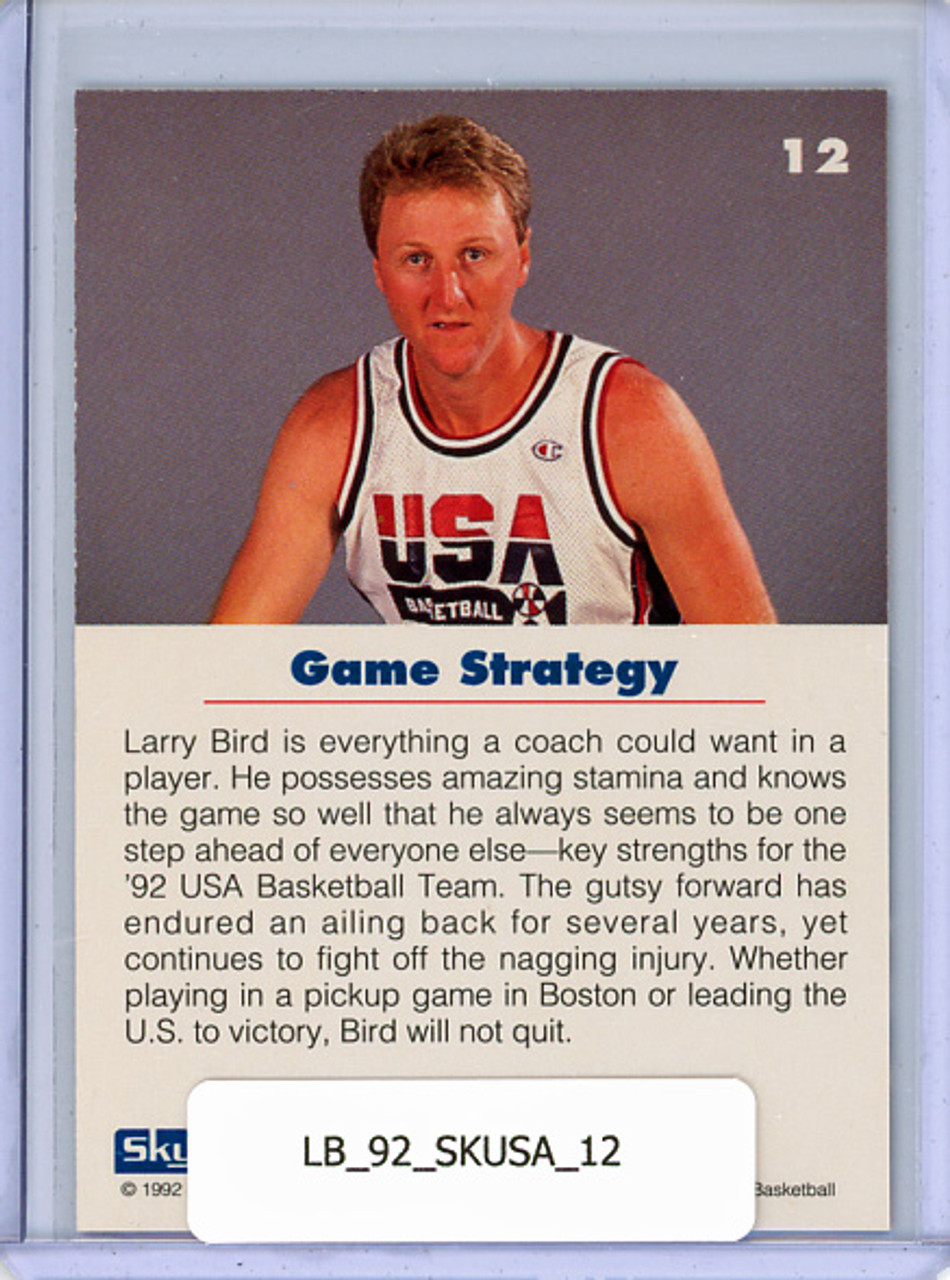 Larry Bird 1992 Skybox USA #12 Game Strategy