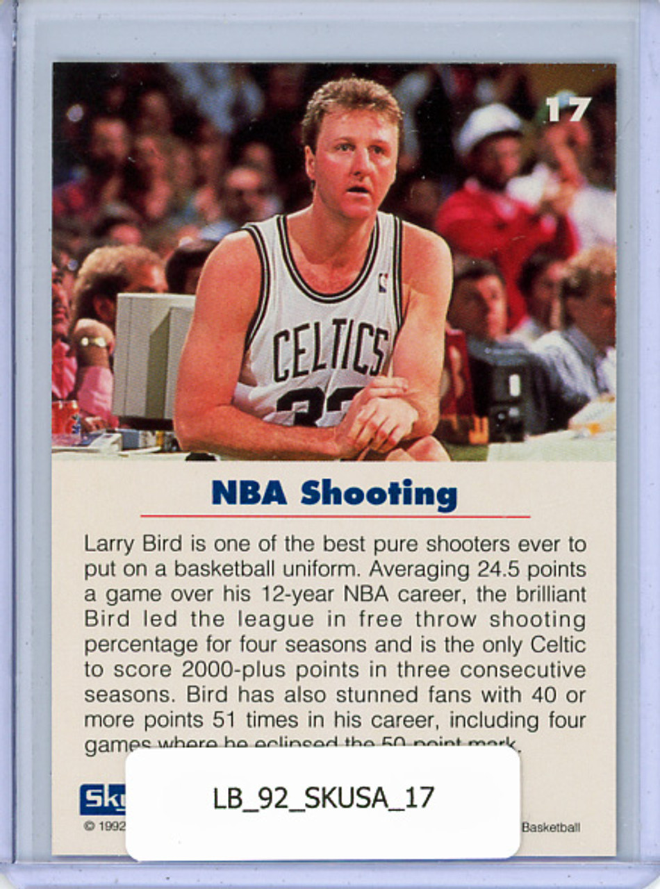 Larry Bird 1992 Skybox USA #17 NBA Shooting