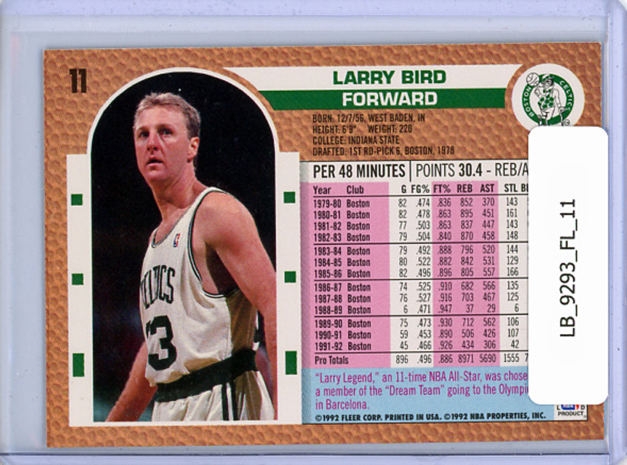Larry Bird 1992-93 Fleer #11