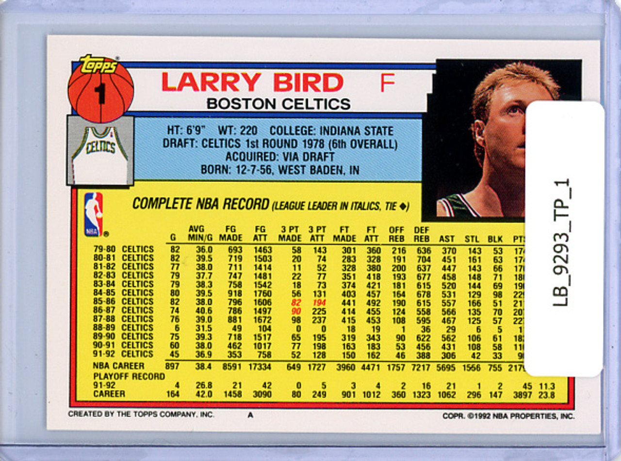 Larry Bird 1992-93 Topps #1