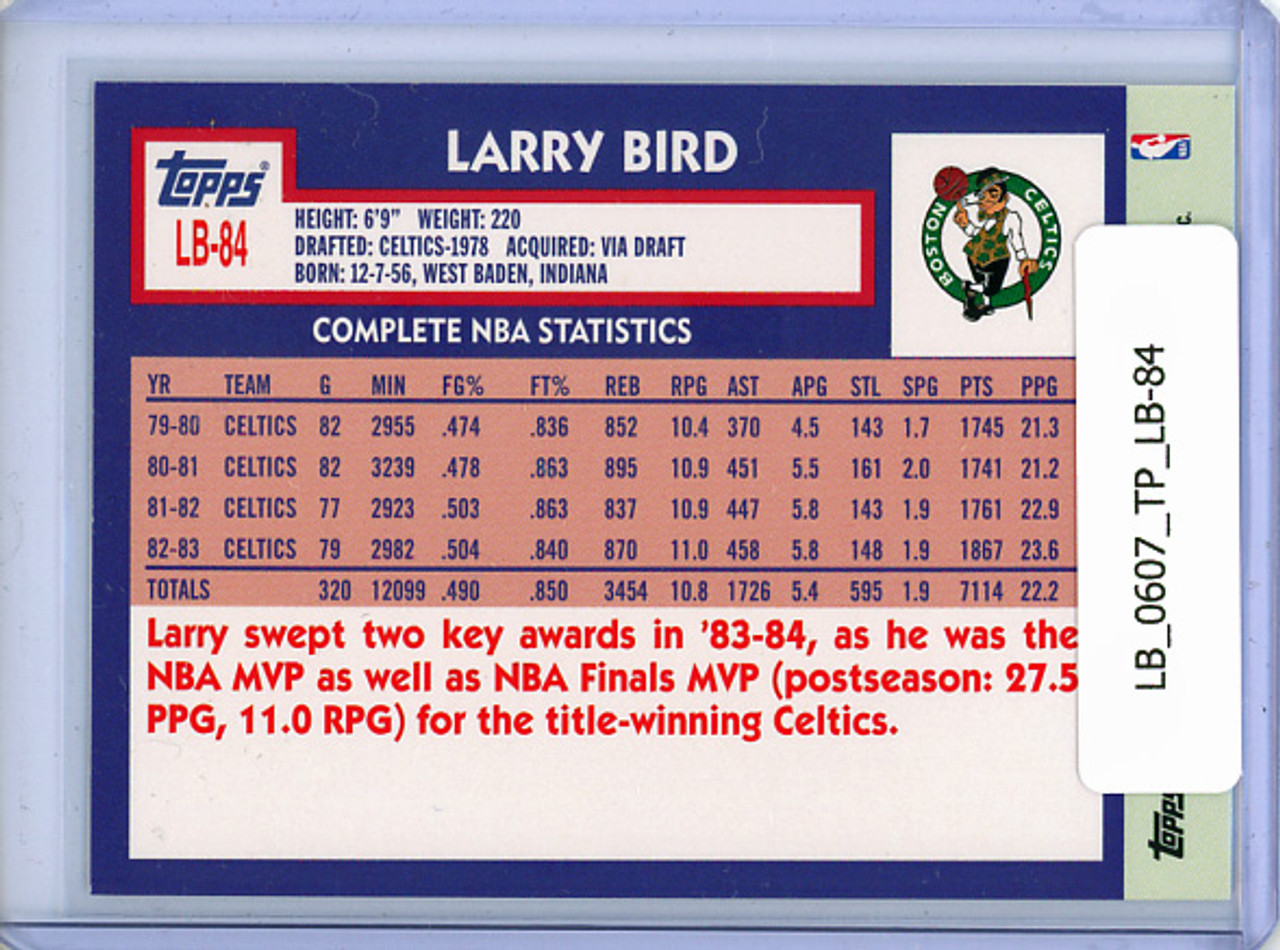 Larry Bird 2006-07 Topps, The Missing Years #LB-84 1984 Topps