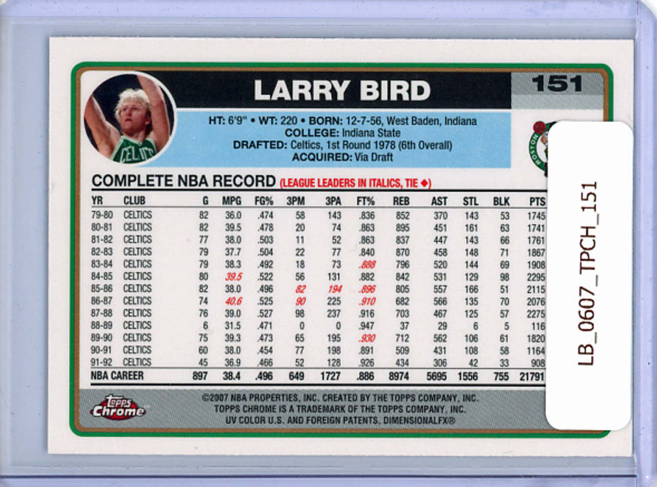 Larry Bird 2006-07 Topps Chrome #151