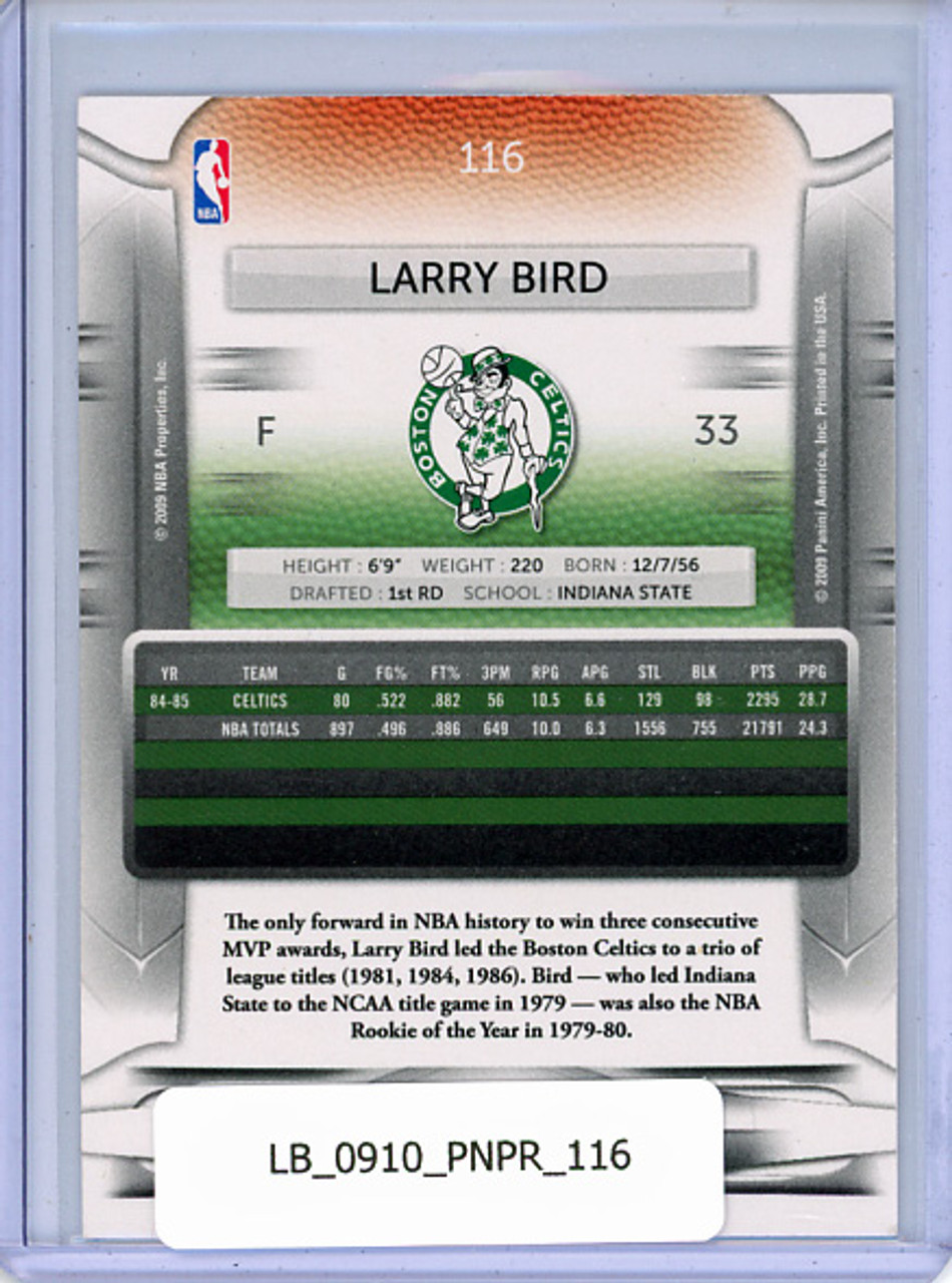 Larry Bird 2009-10 Prestige #116
