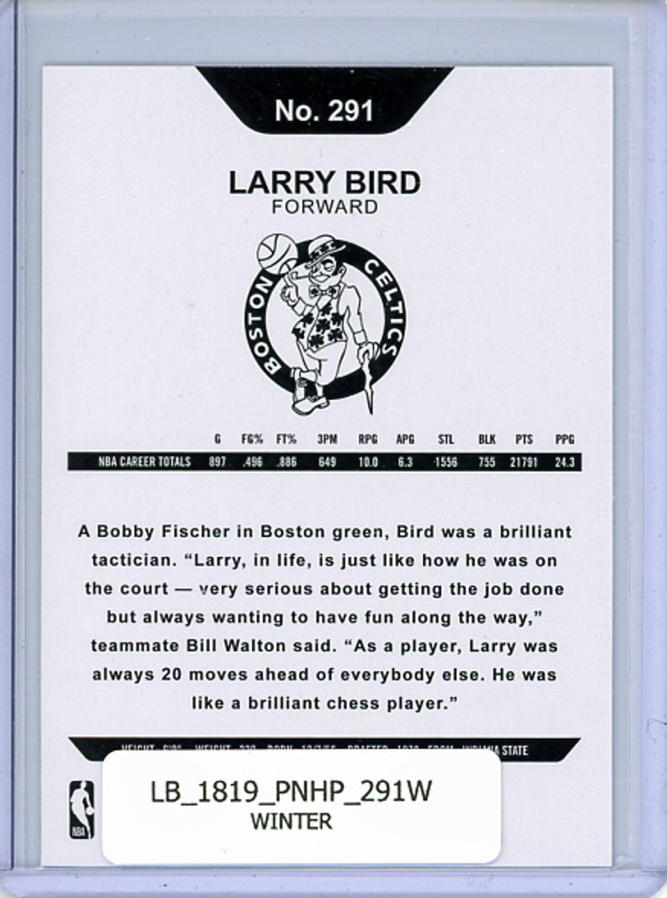 Larry Bird 2018-19 Hoops #291 Hoops Tribute Winter