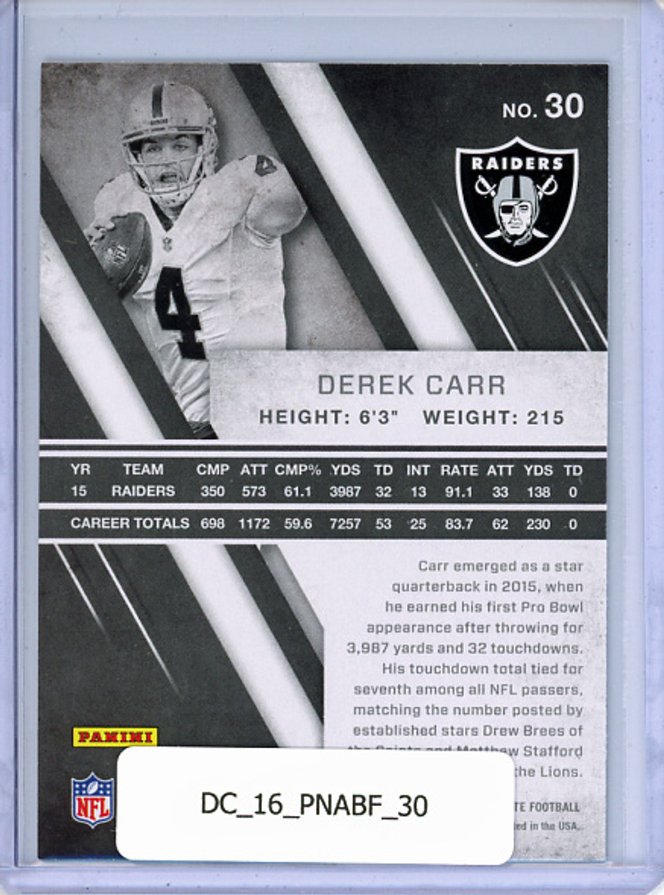 Derek Carr 2016 Absolute #30