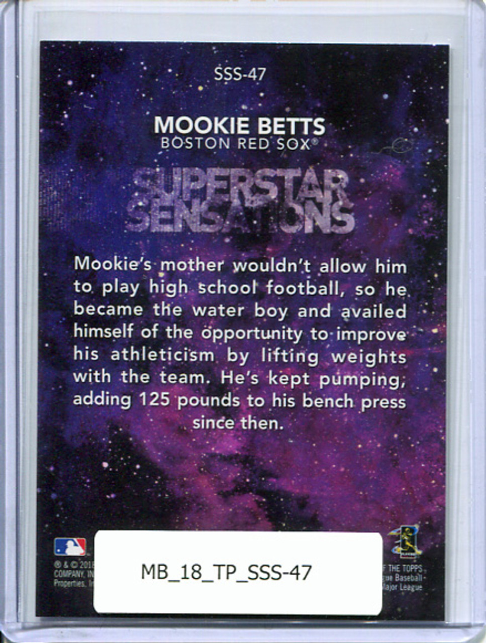 Mookie Betts 2018 Topps, Superstar Sensations #SSS-47