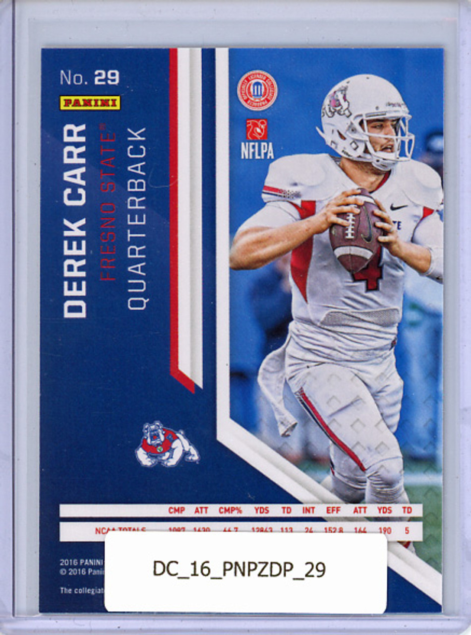 Derek Carr 2016 Prizm Draft Picks #29