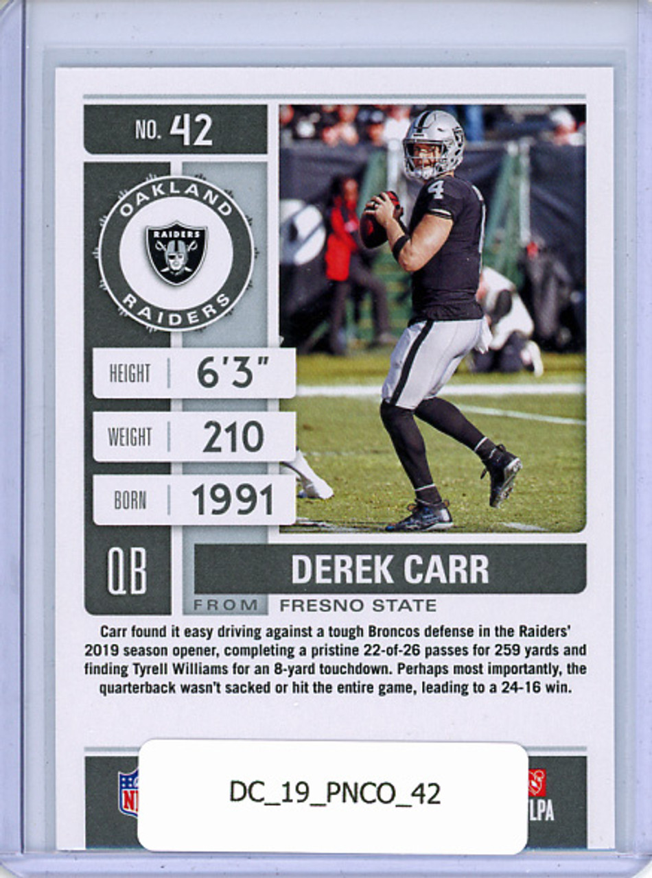 Derek Carr 2019 Contenders #42
