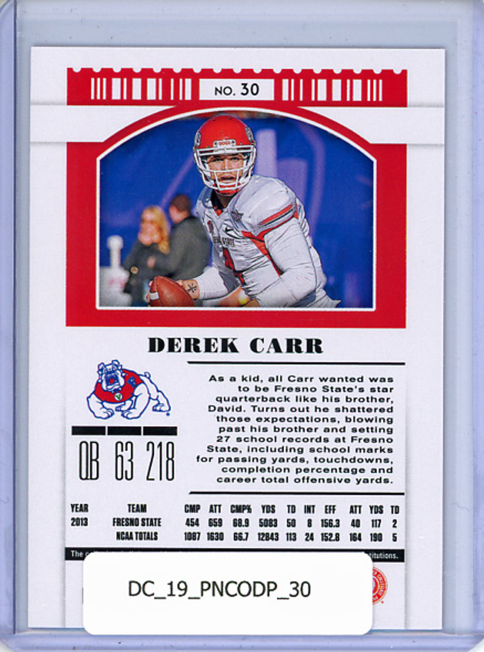 Derek Carr 2019 Contenders Draft Picks #30