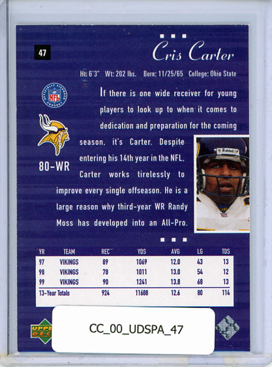 Cris Carter 2000 SP Authentic #47