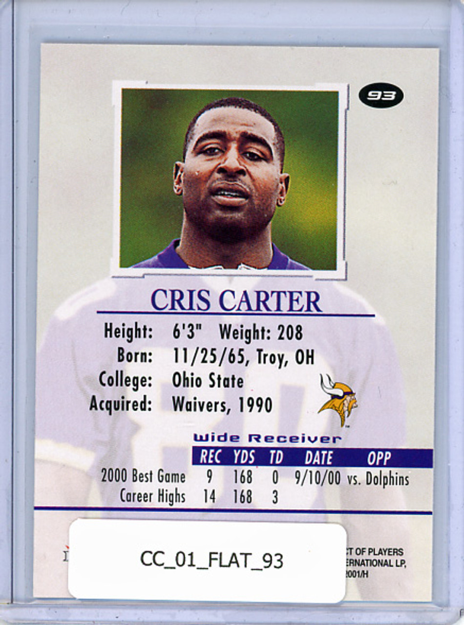 Cris Carter 2001 Authority #93