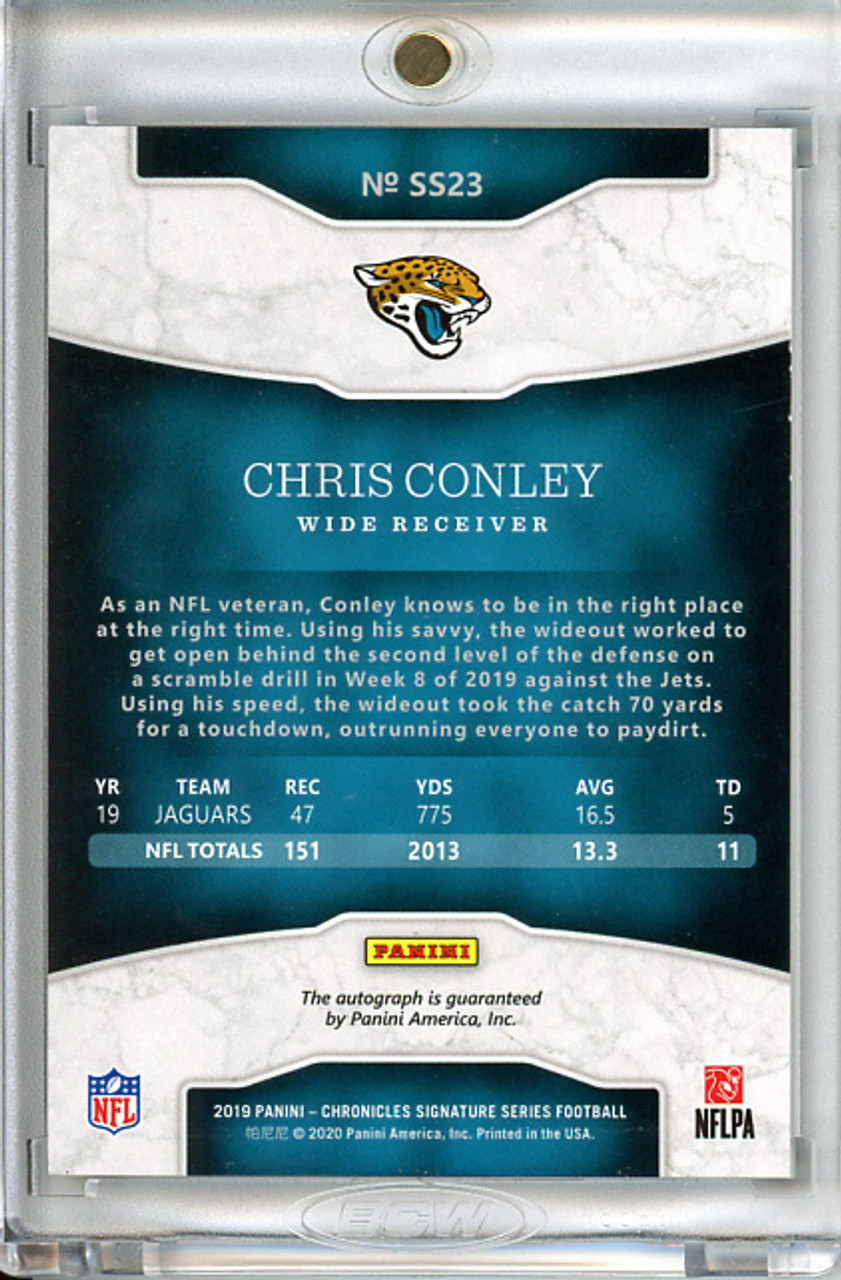 Chris Conley 2019 Chronicles, Signature Series #SS23 Gold (#03/10)