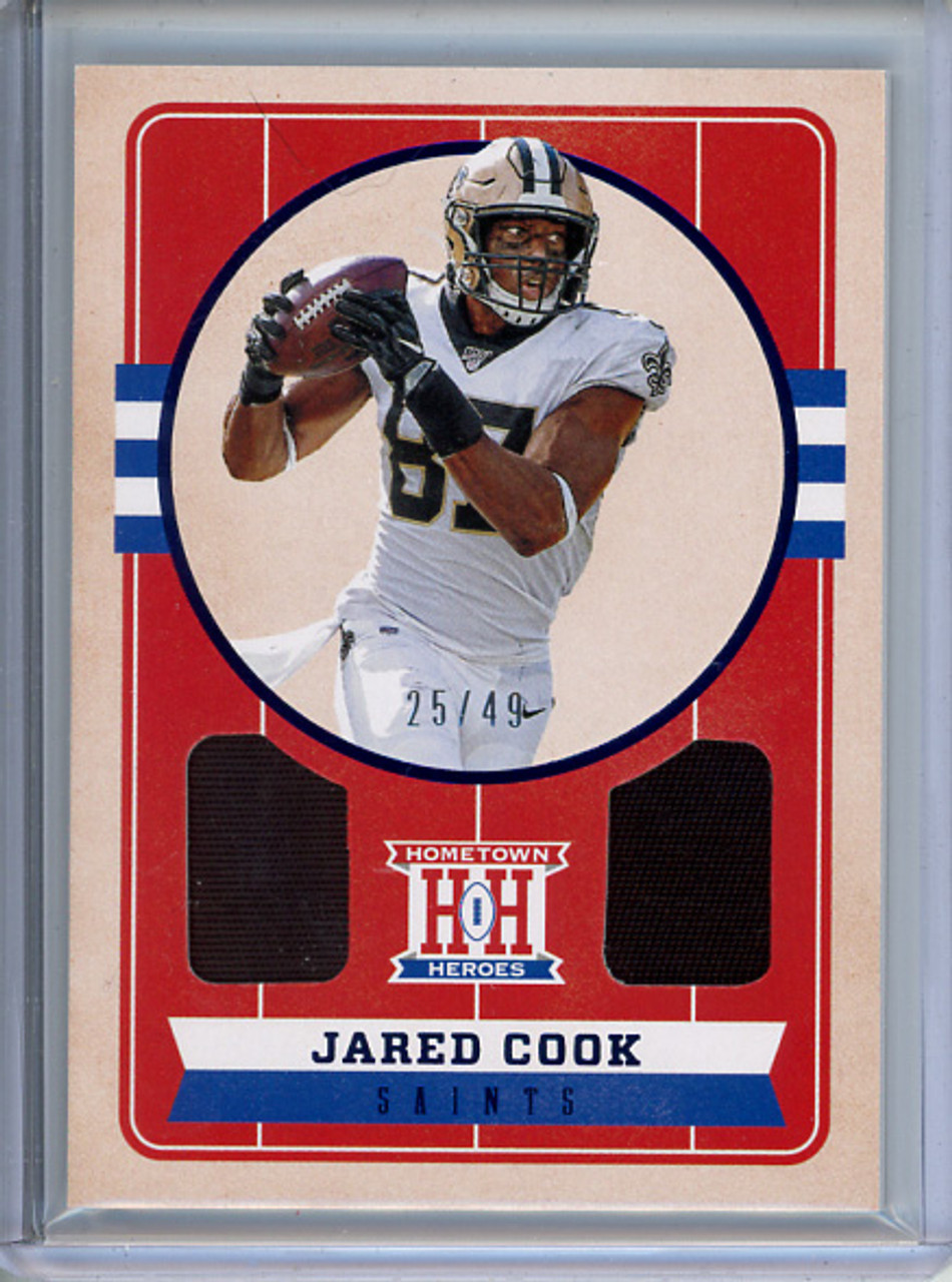 Jared Cook 2019 Chronicles, Hometown Heroes Jerseys #HH23 Blue (#25/49)