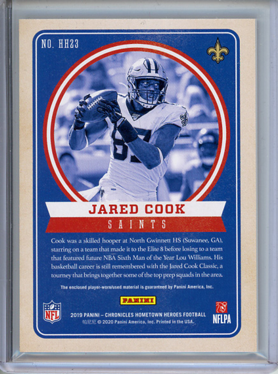 Jared Cook 2019 Chronicles, Hometown Heroes Jerseys #HH23 Blue (#25/49)