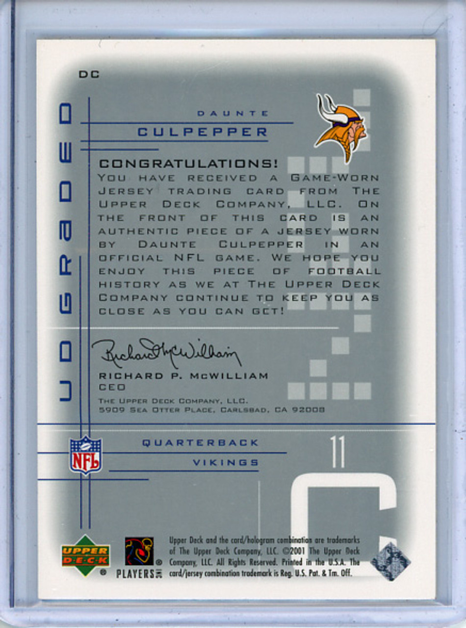 Daunte Culpepper 2001 UD Graded, Jerseys #DC (1)