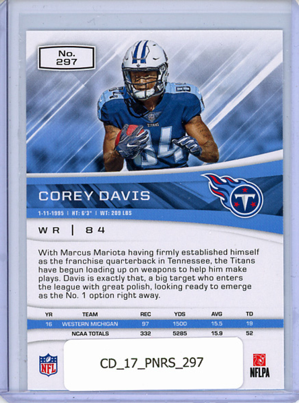 Corey Davis 2017 Rookies & Stars #297