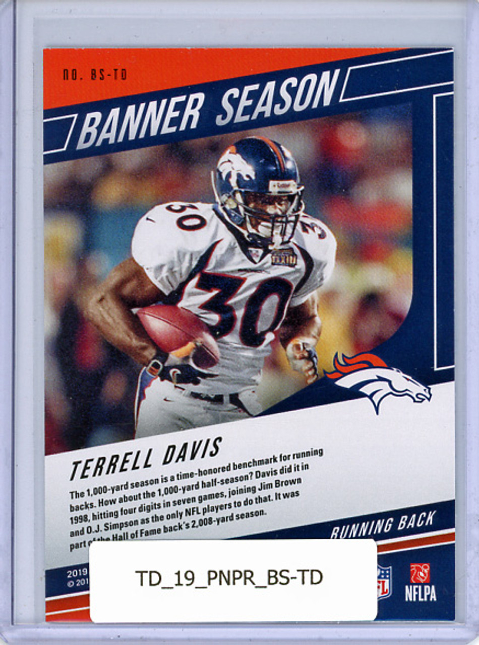 Terrell Davis 2019 Prestige, Banner Season #BS-TD