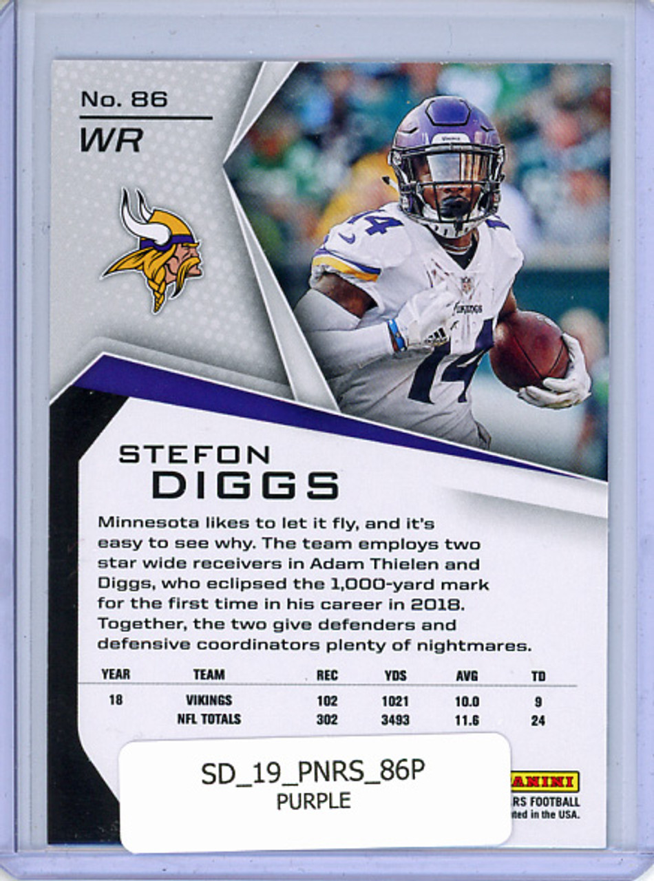 Stefon Diggs 2019 Rookies & Stars #86 Purple