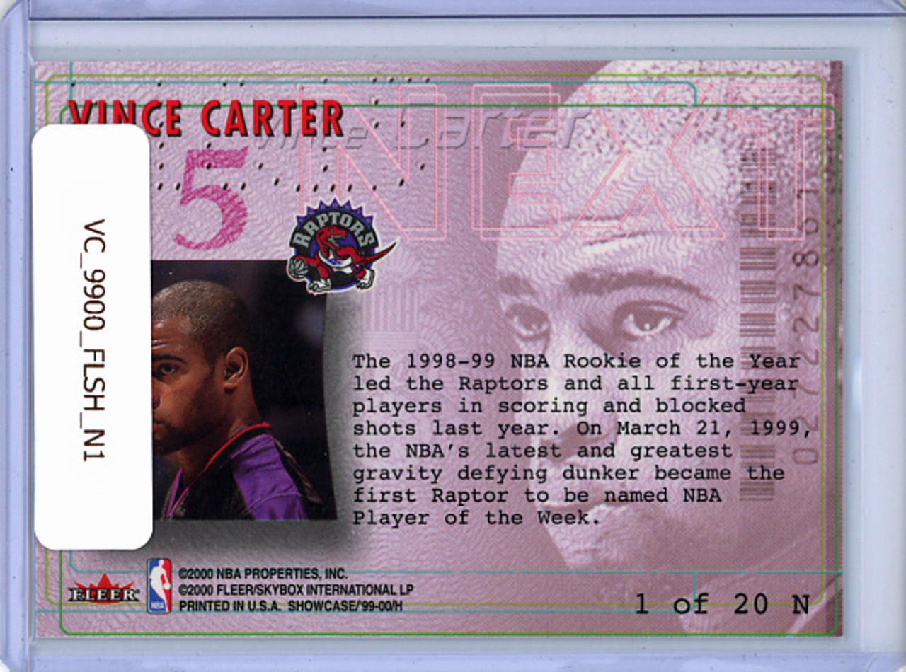 Vince Carter 1999-00 Flair Showcase, Next #N-1