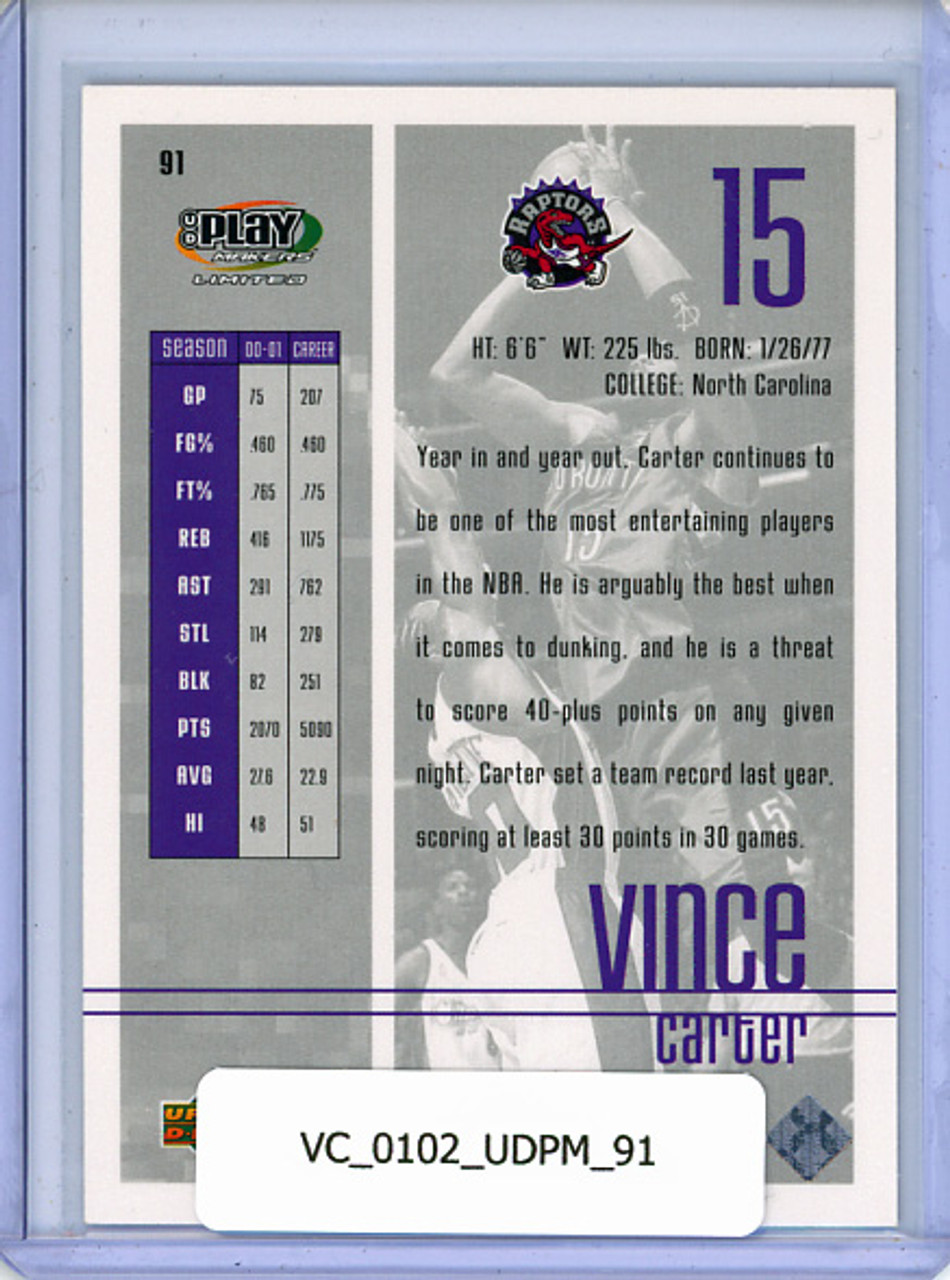Vince Carter 2001-02 Upper Deck Playmakers #91