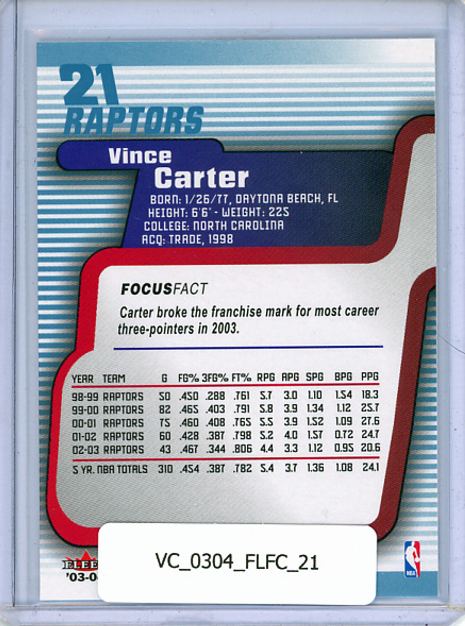 Vince Carter 2003-04 Focus #21