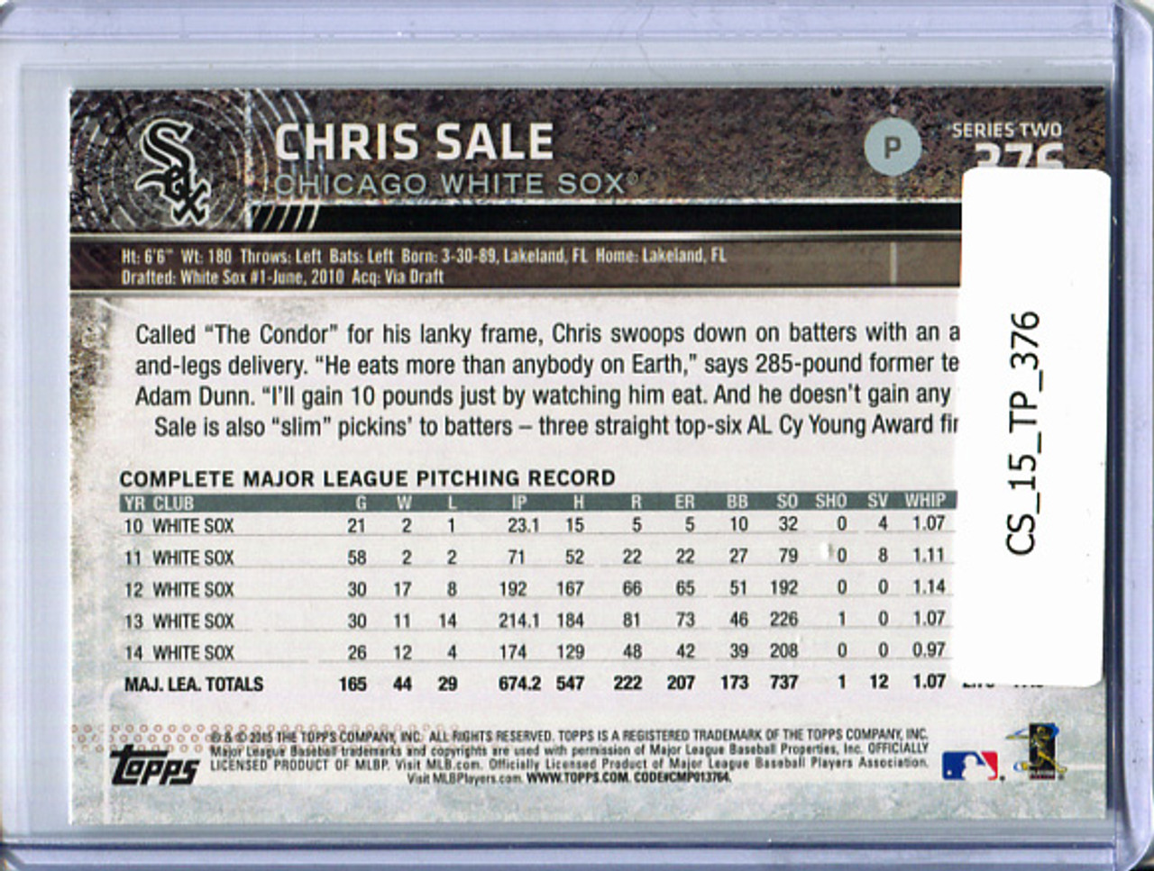 Chris Sale 2015 Topps #376