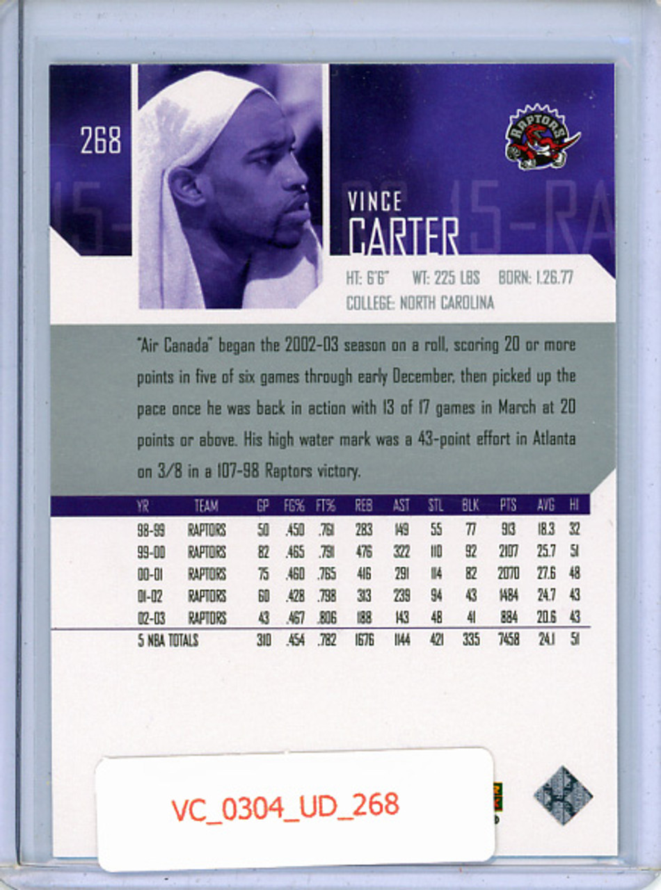 Vince Carter 2003-04 Upper Deck #268