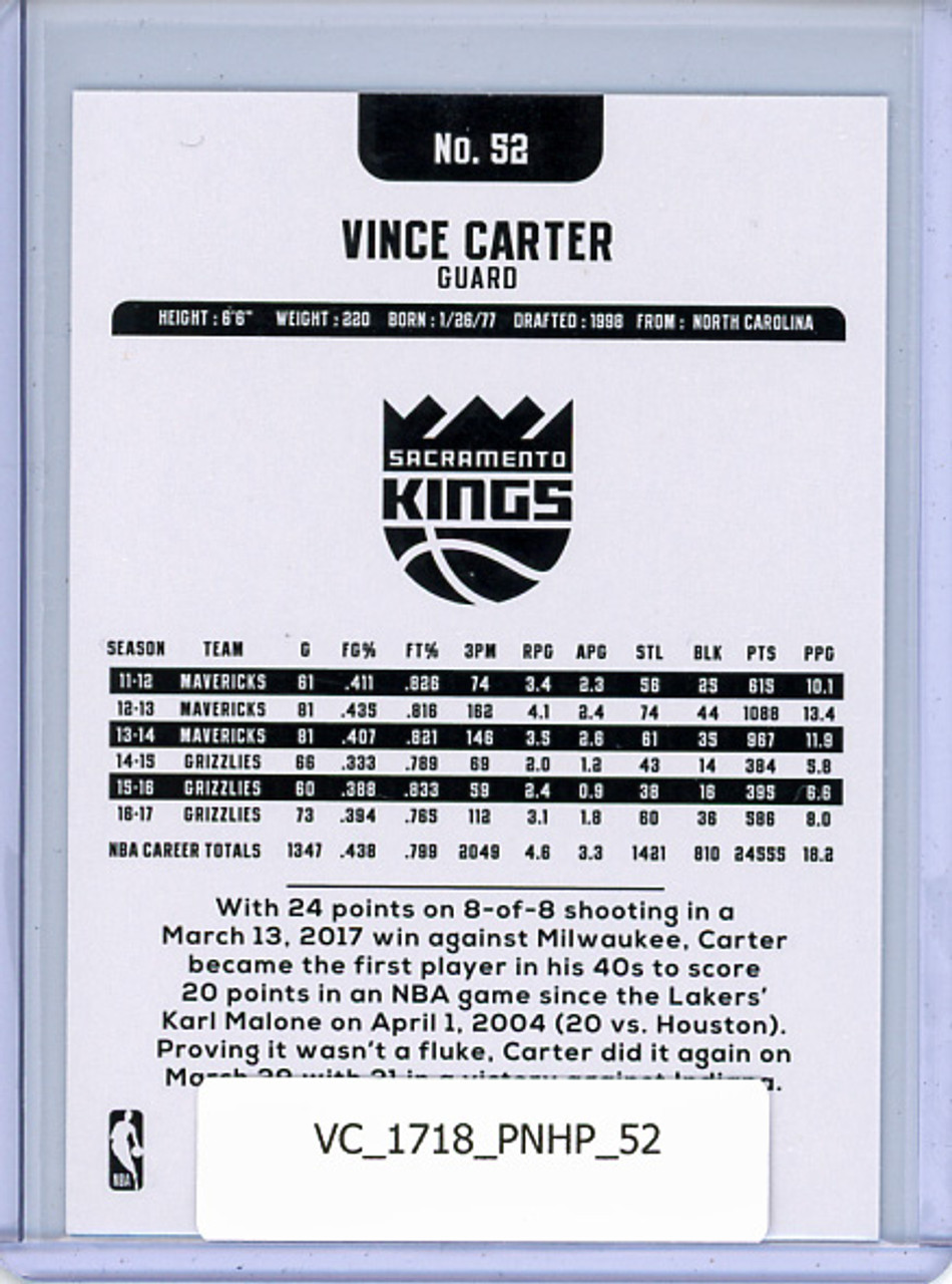 Vince Carter 2017-18 Hoops #52