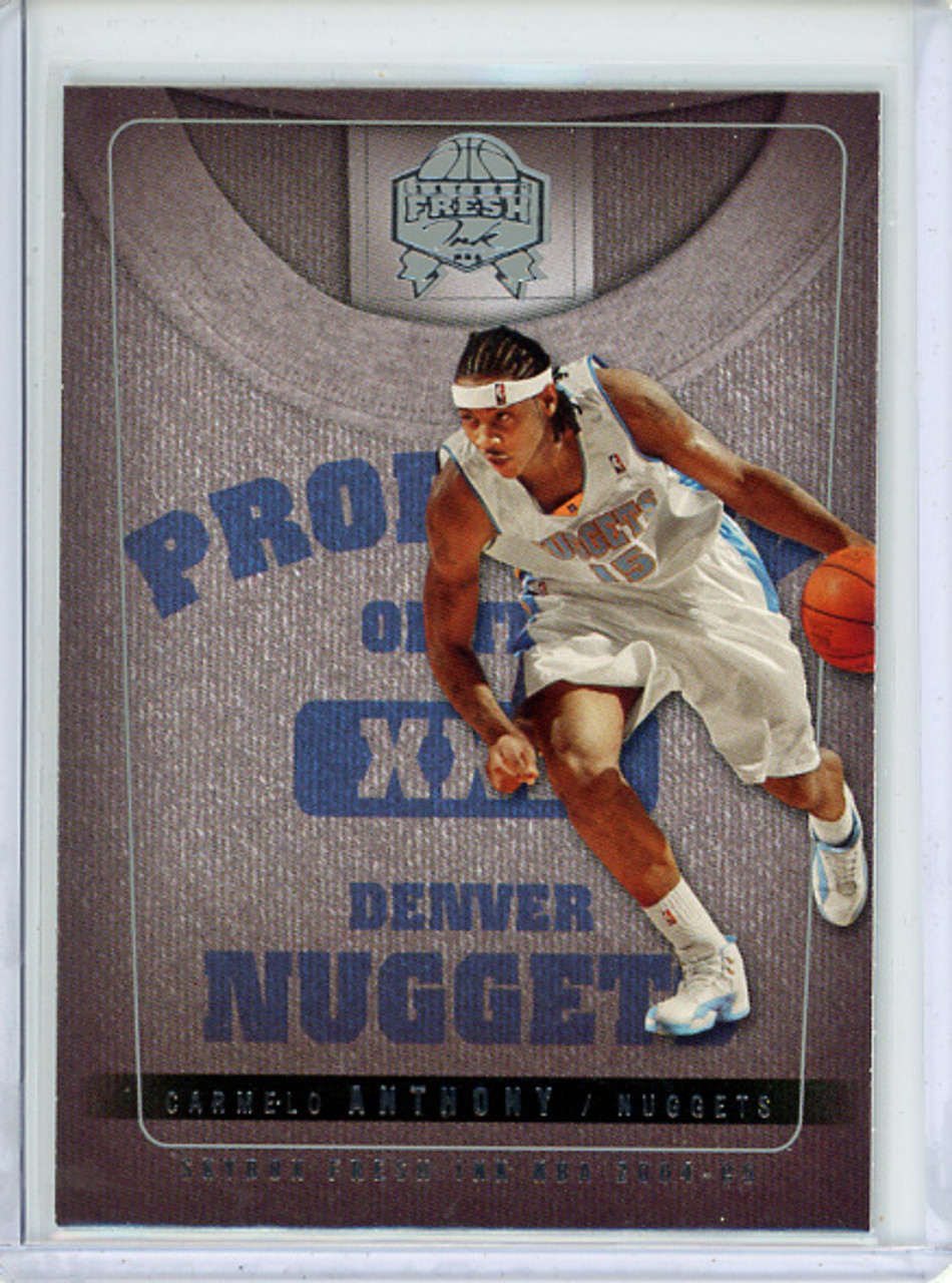 Carmelo Anthony 2004-05 Skybox Fresh Ink, Property Of #PO7