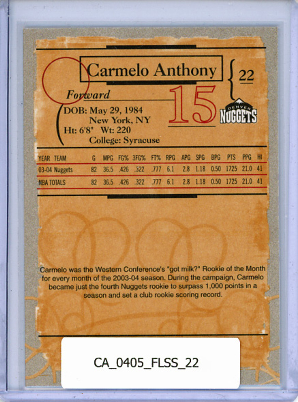 Carmelo Anthony 2004-05 Sweet Sigs #22