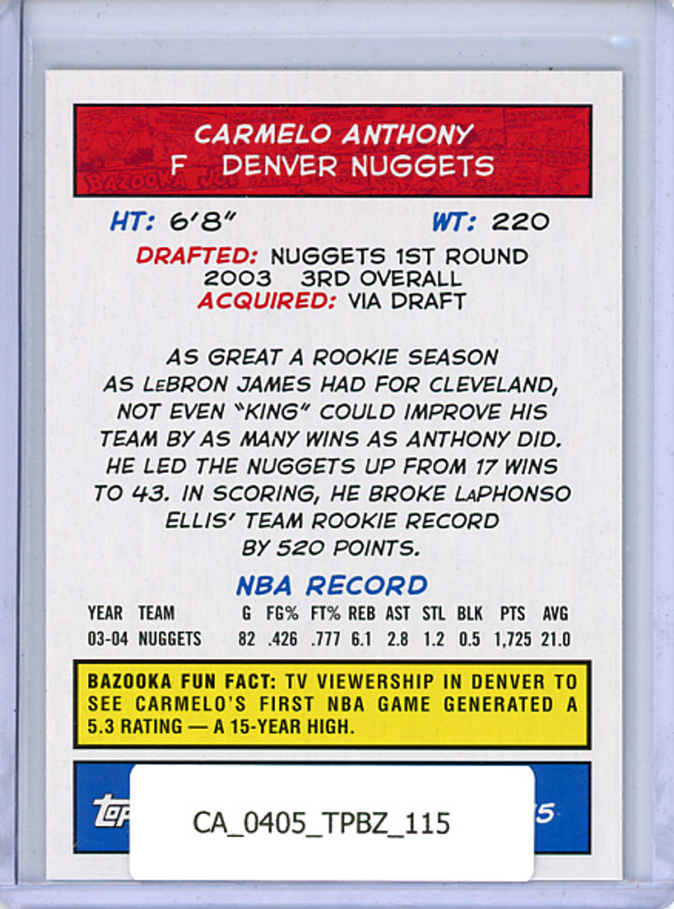 Carmelo Anthony 2004-05 Bazooka #115