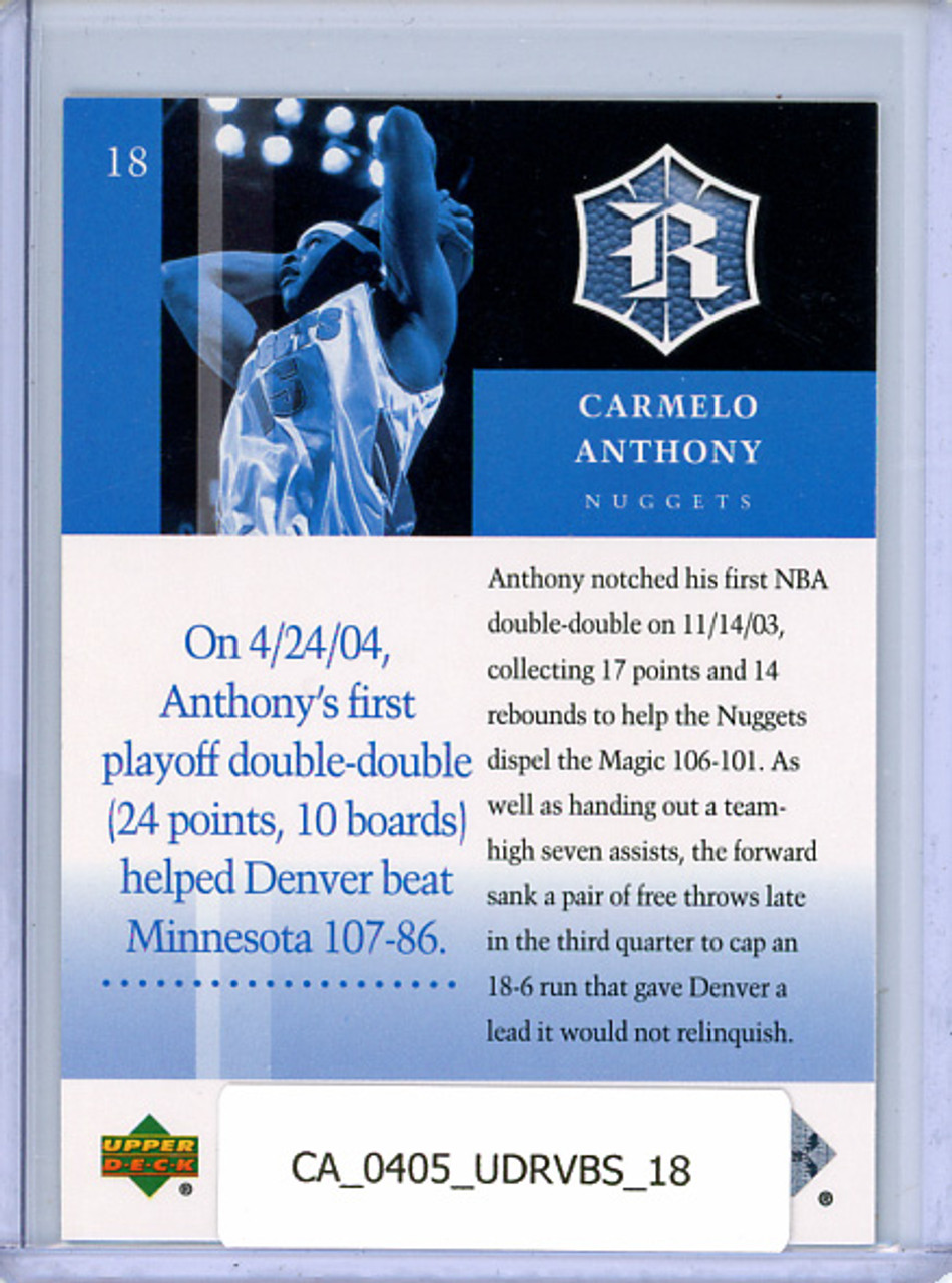 Carmelo Anthony 2004-05 Upper Deck Rivals Box Set #18