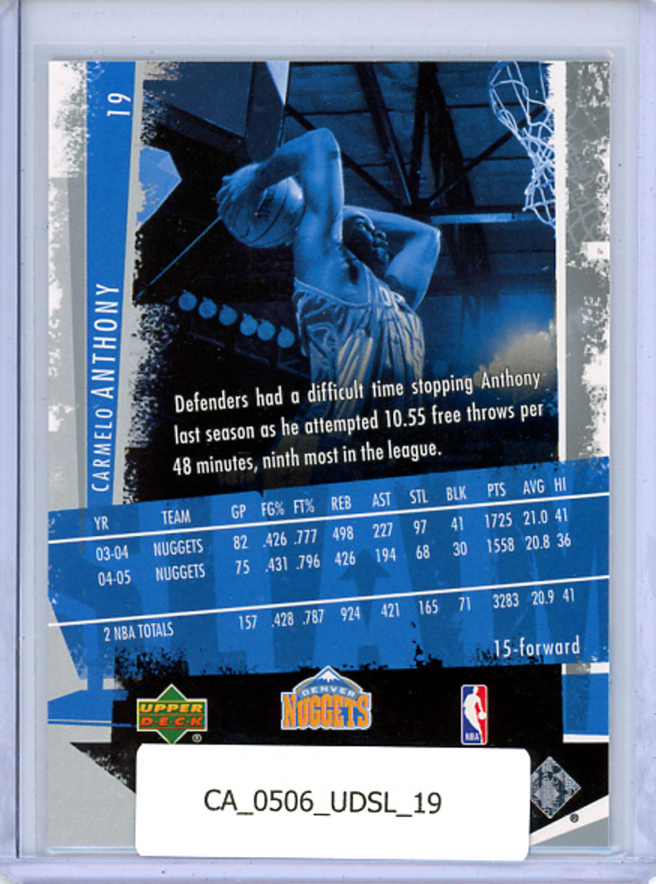 Carmelo Anthony 2005-06 Upper Deck Slam #19