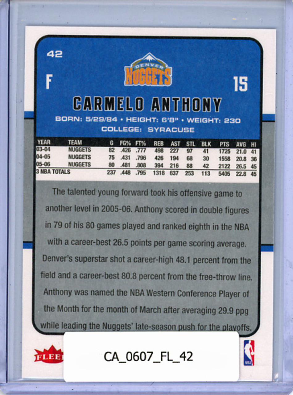 Carmelo Anthony 2006-07 Fleer #42