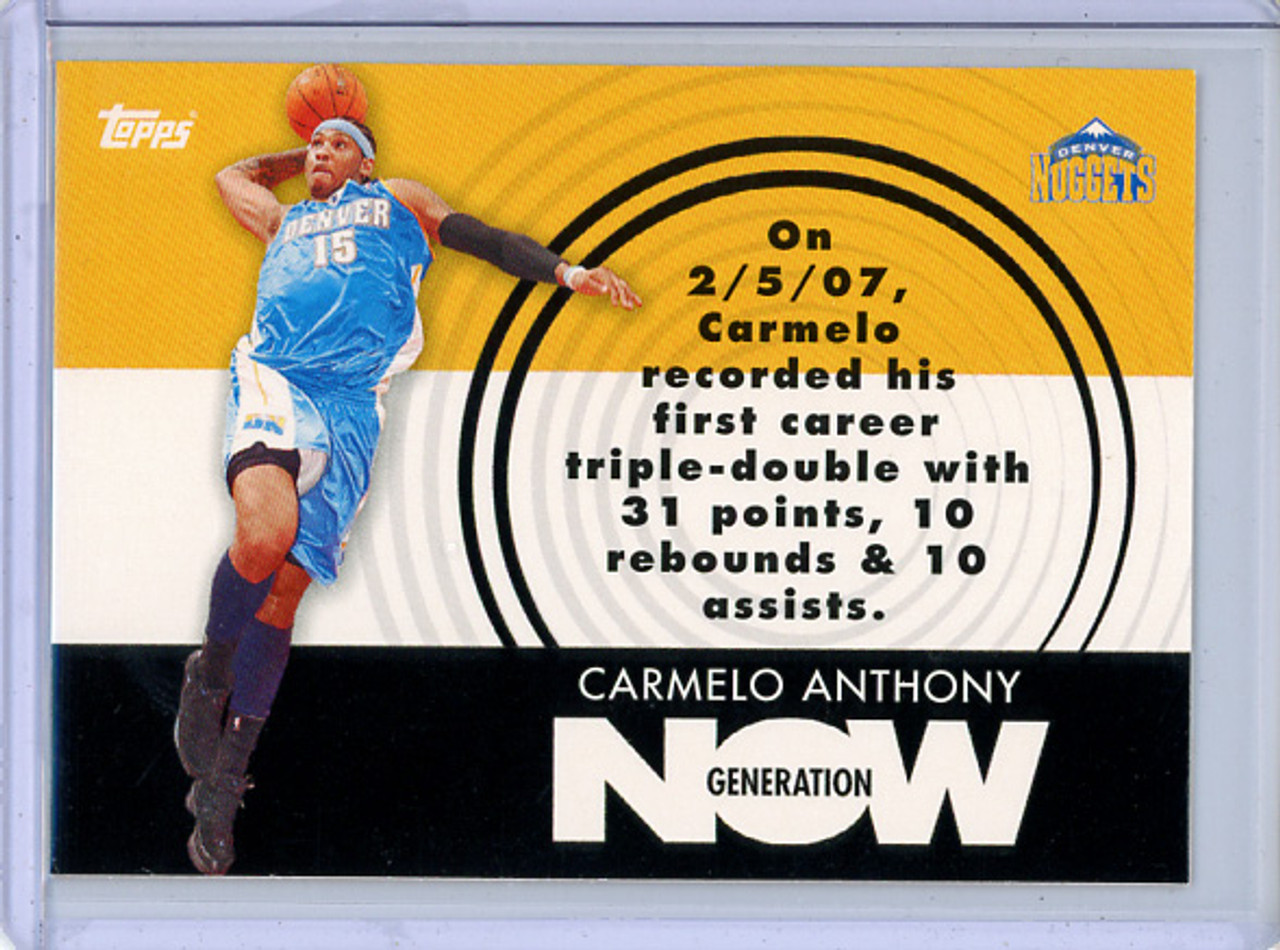 Carmelo Anthony 2007-08 Topps, Generation Now #GN2