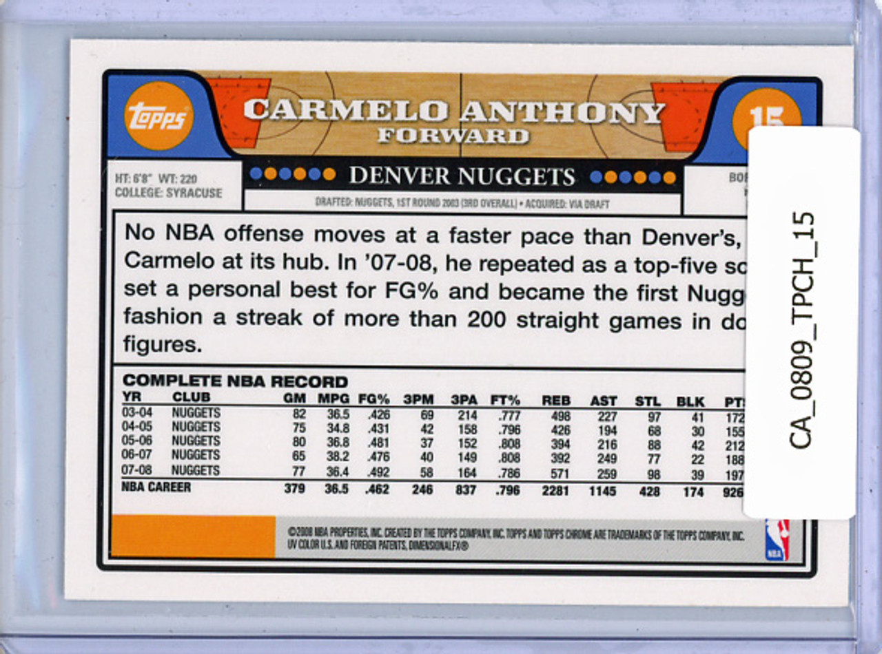 Carmelo Anthony 2008-09 Topps Chrome #15