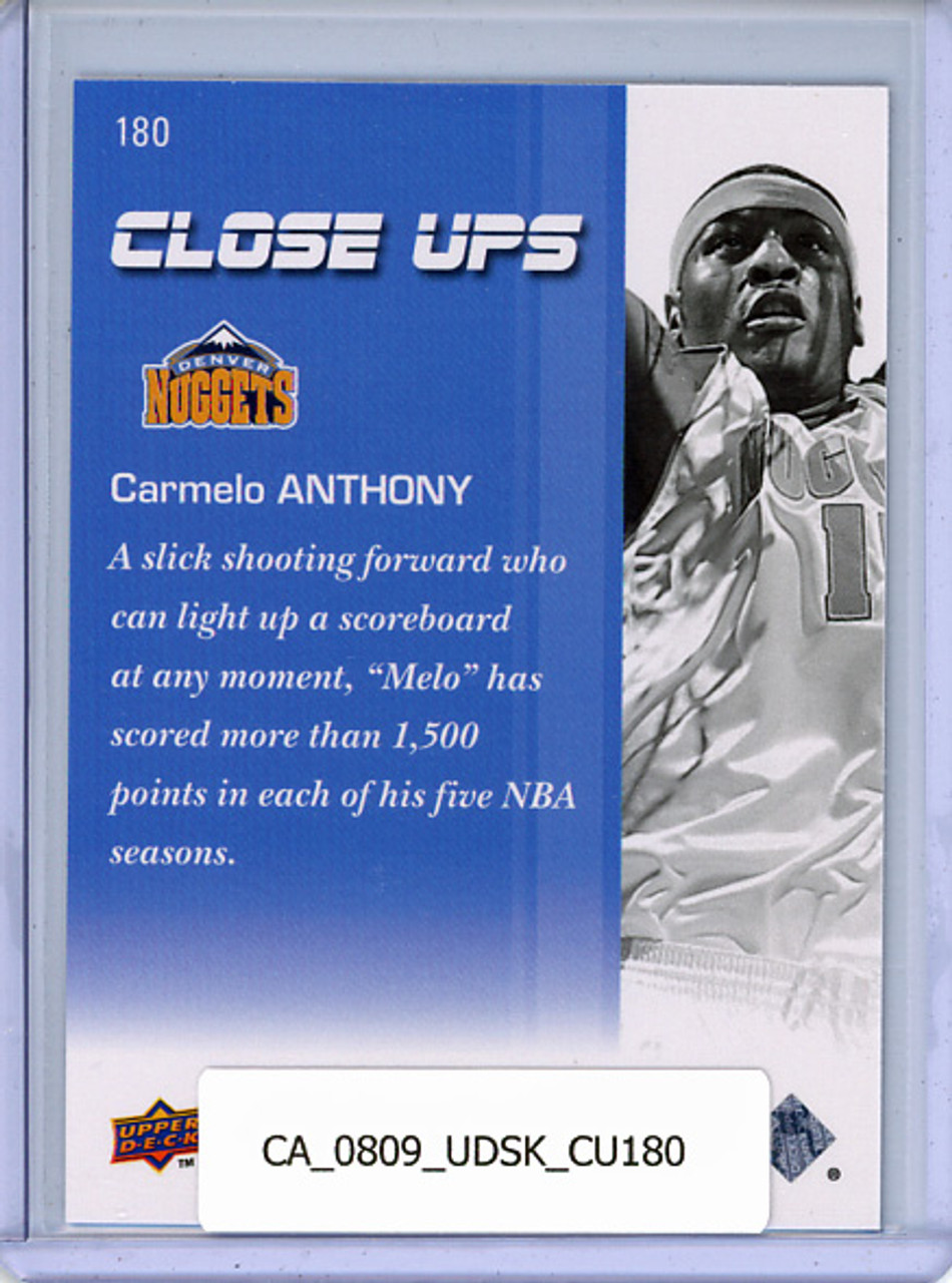 Carmelo Anthony 2008-09 Skybox #180 Close Ups