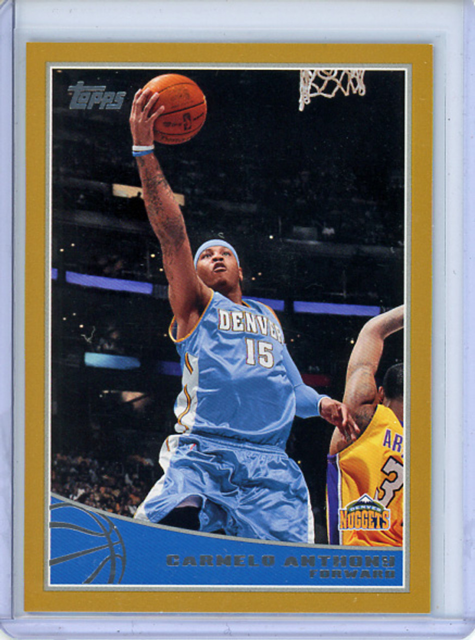 Carmelo Anthony 2009-10 Topps #62 Gold (#0009/2009)