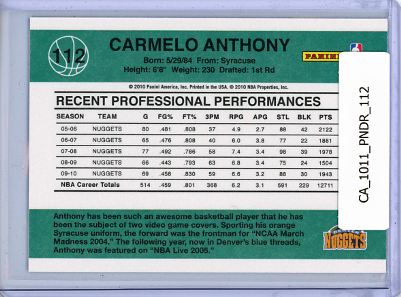 Carmelo Anthony 2010-11 Donruss #112