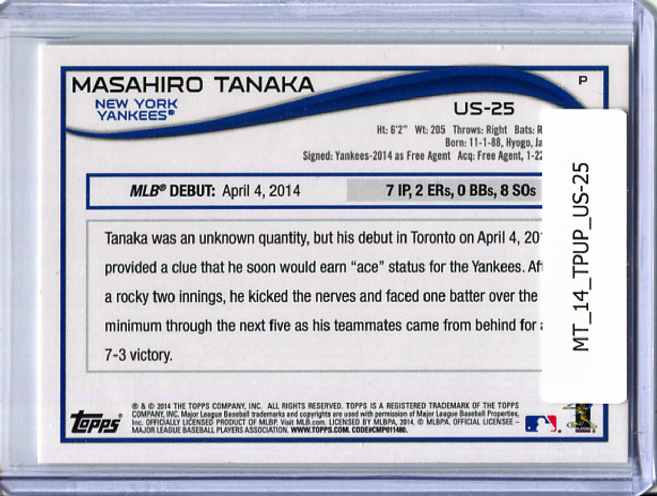 Masahiro Tanaka 2014 Topps Update #US-25