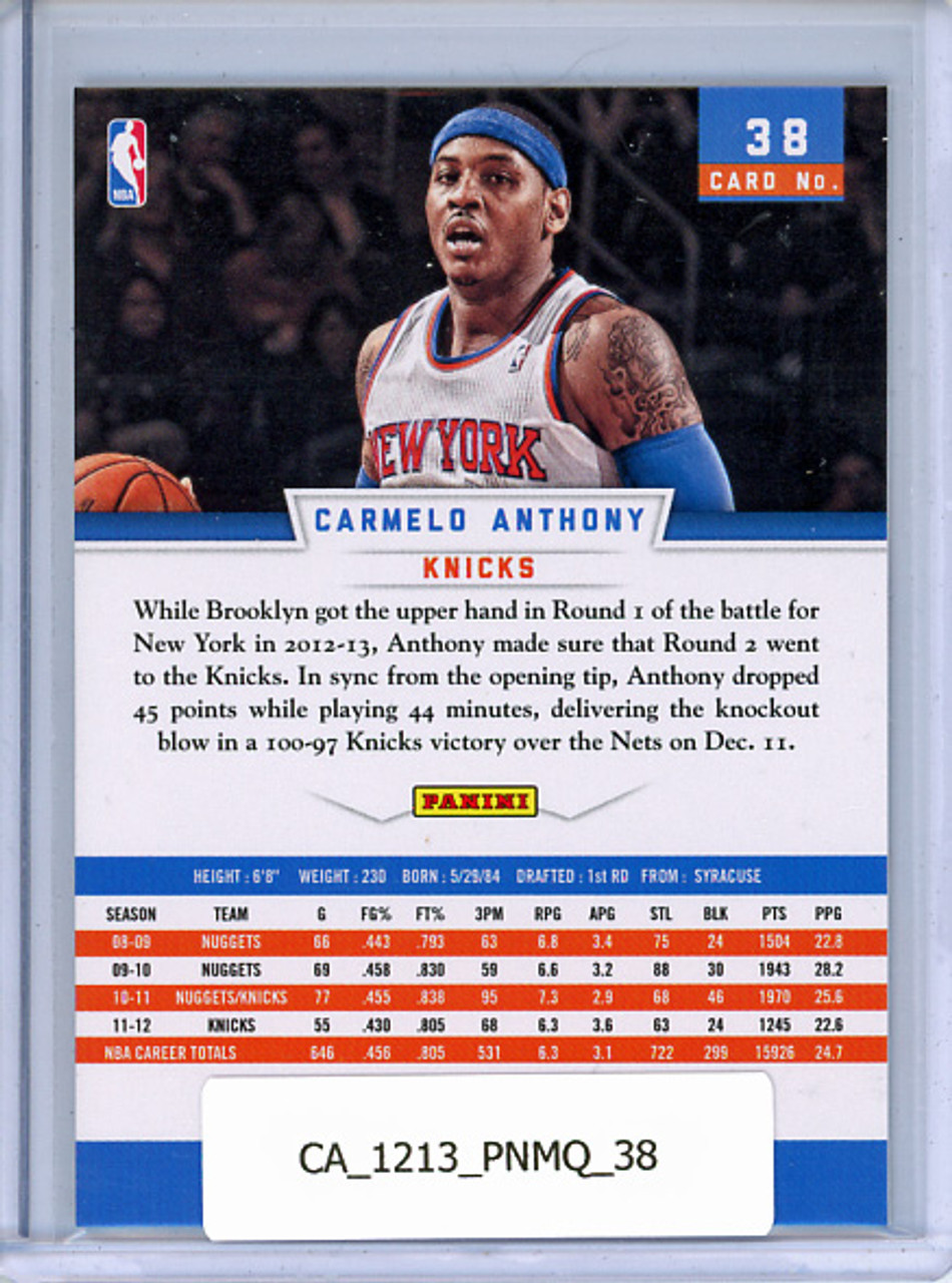 Carmelo Anthony 2012-13 Marquee #38