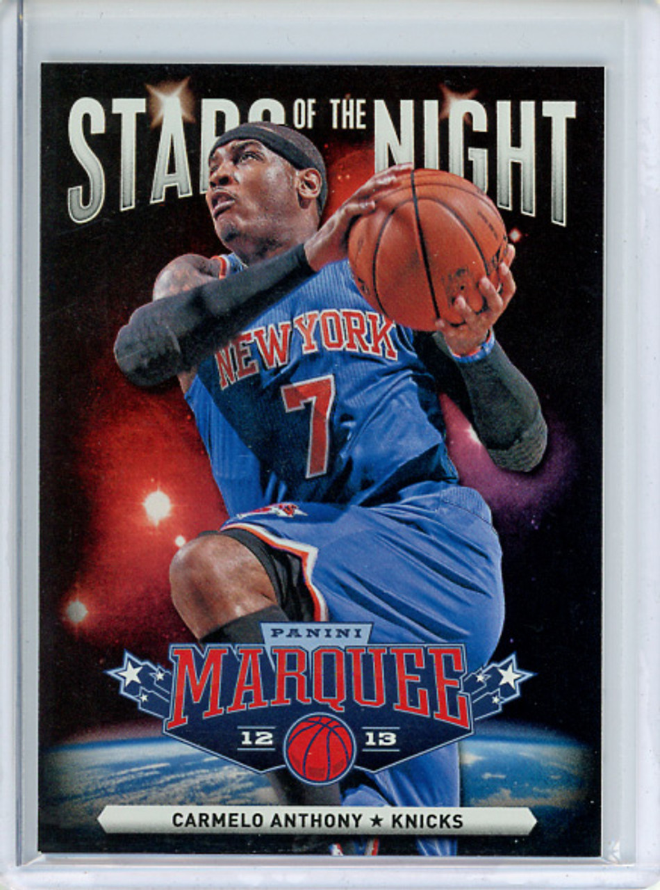 Carmelo Anthony 2012-13 Marquee, Stars of the Night #7