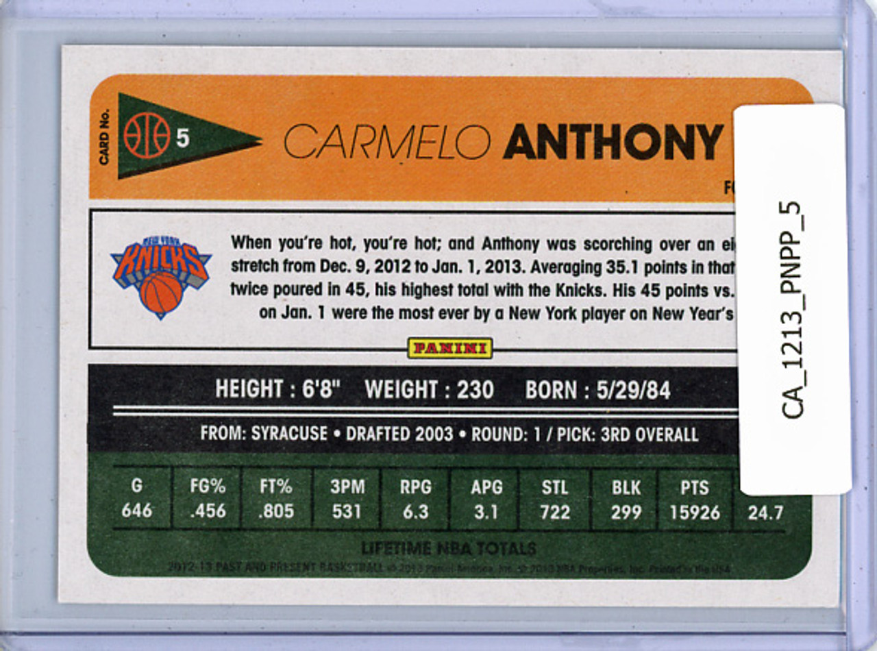 Carmelo Anthony 2012-13 Past & Present #5